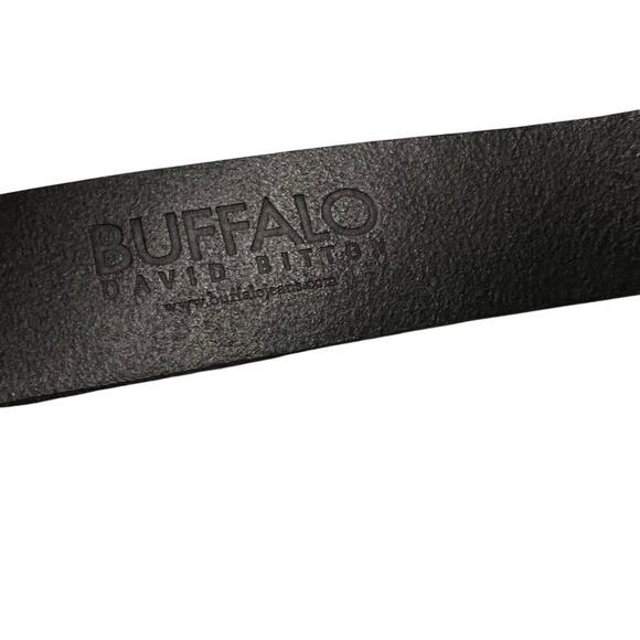 BUFFALO David Bitton Genuine Leather Belt in Black Men's Size XL - Picture 7 of 8
